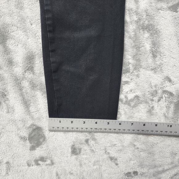 Maurices Pants Womens M Black Pull On Low Rise Skinny Crop Capri Stretch Chino - Picture 9 of 10